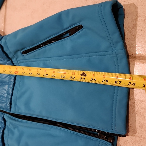 Guess blue jacket medium size hooded coat - Picture 15 of 16